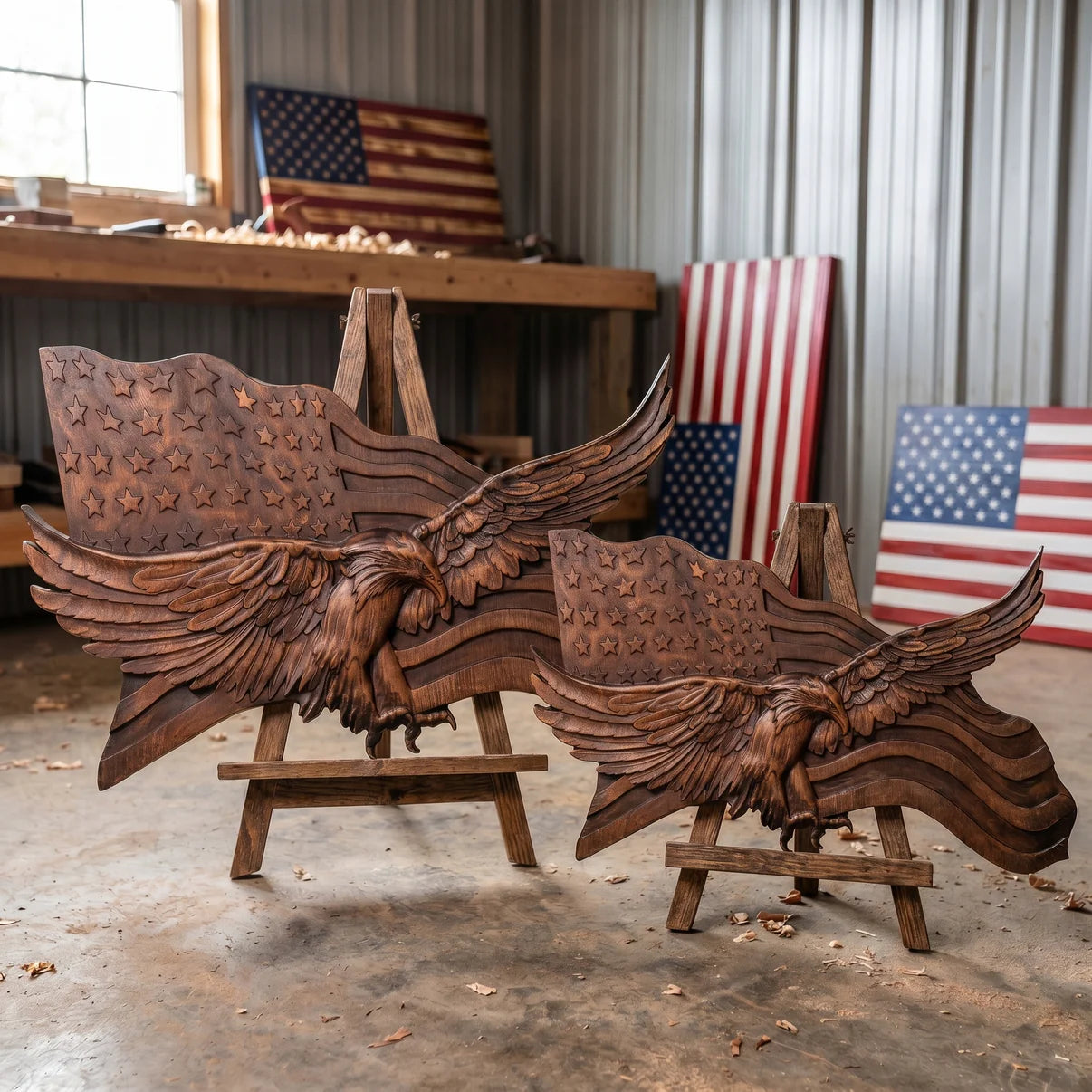"Wings of Freedom" - Handcrafted Wooden Art